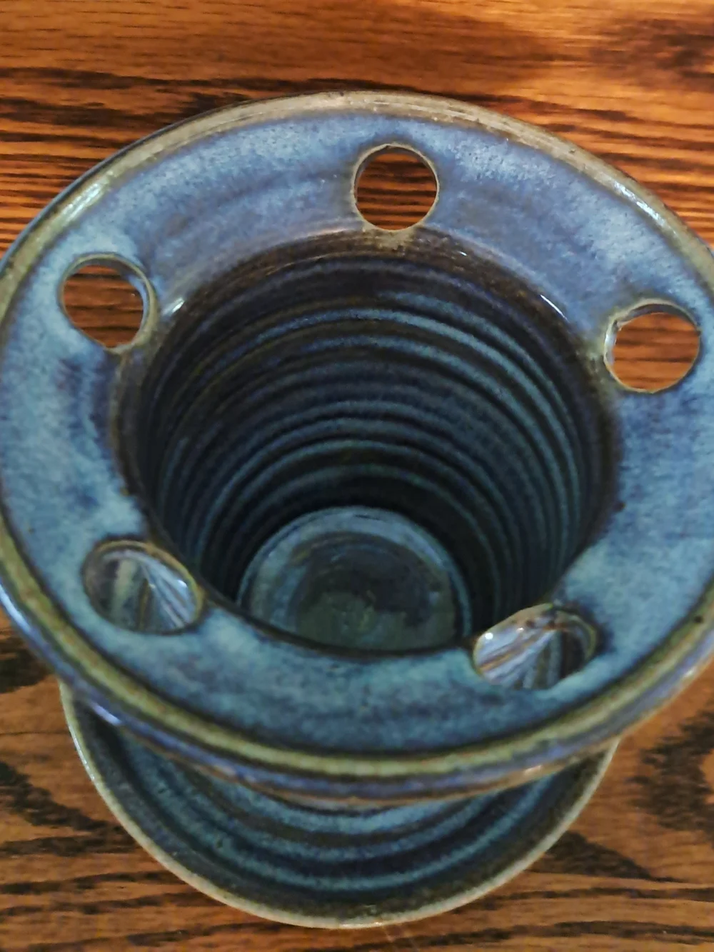 Hand Made Hand Thrown Pottery Toothbrush Holder One Of A Kind